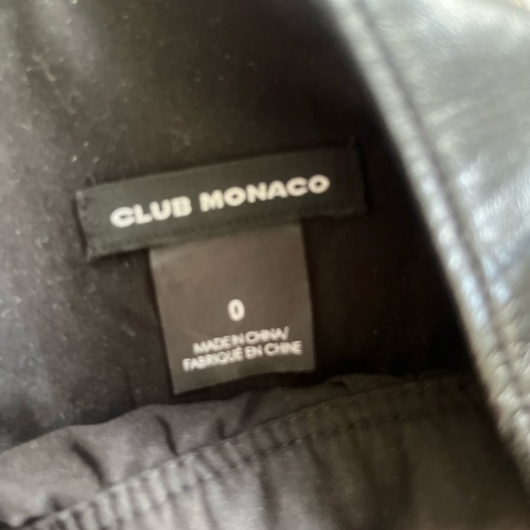 CLUB MONACO LEATHER SHORTS - Picture 6 of 6